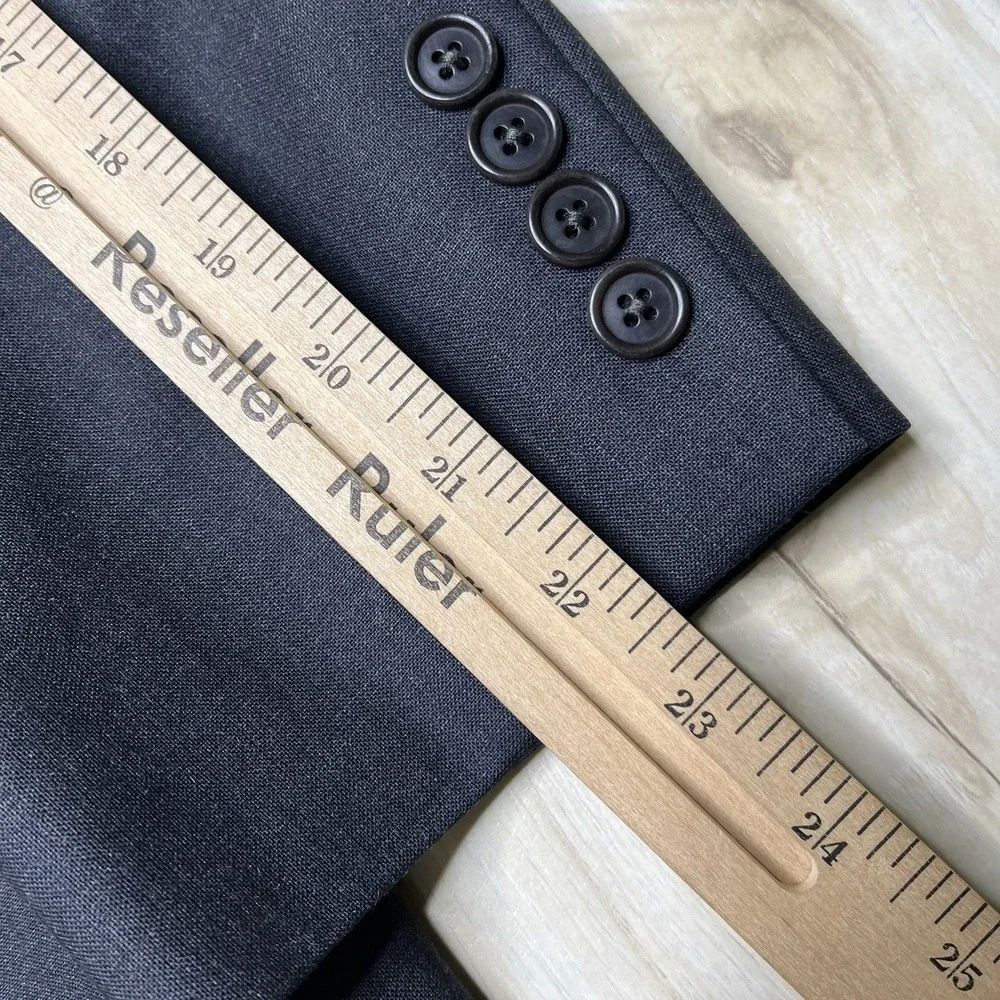 Brooks Brothers 346 Stretch Wool 2 Piece Suit Navy Blue Size 38R W:34x31 - Picture 4 of 16